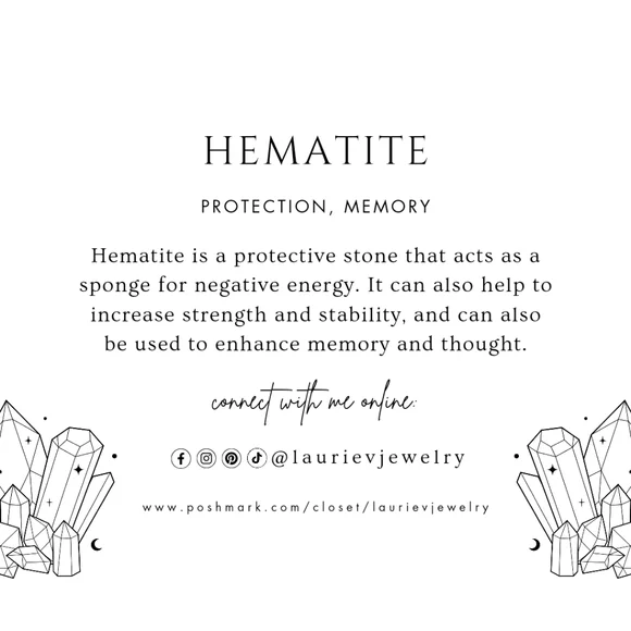 SOLD Black Onyx, Hematite & Black Evil Eye Beads Bracelet - Picture 9 of 11